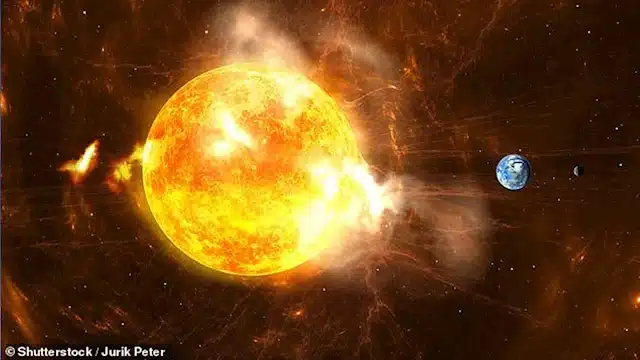 الانفجارات الشمسية على حرارة الأرض